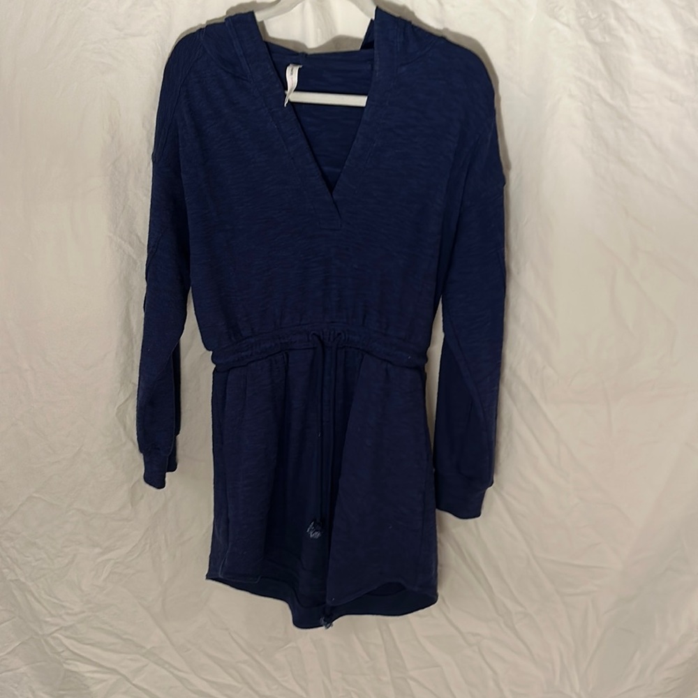 Daily practice long sleeve hoodie lounge dress